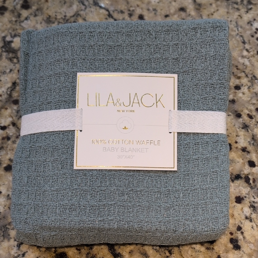 Lila & Jack Green Baby Blanket